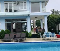 duong cong khi front villa for sale - near national highway 22, 20x34m, 2 floors + swimming pool, 26.5 billion.
