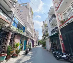 floor house for sale, 4 bedrooms, 3 bathrooms, lac long quan lane, tan binh - 5.7 billion - red book