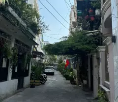 floor house for sale, 4brs, 4wcs, 49m2, nguyen van dau lane, ward 5, binh thanh - price 7.4 billion - pink book