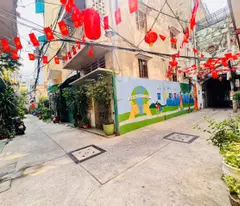 floor house for sale with car sleeping in the house, vo van kiet, district 1 - area 140m2, 6m*29m - ready to open