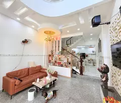 for sale 4-story reinforced concrete house - 60m2 - near the front of tan hoa canal - nhh 6 billion