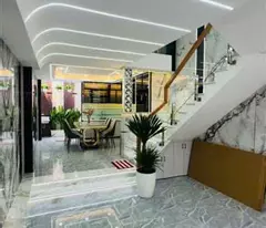 full furnished house for sale - 6 floors reinforced concrete - infrastructure development area tx25 district 12 - oto enter the house - nhh 6
