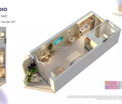 fully furnished apartment for sale at the back beach of vung tau, priced at 800 million/unit. contact: 0937946866