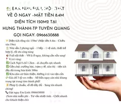 fully furnished house for sale, 8.4m frontage, 150m2 area in hung thanh, tuyen quang city
