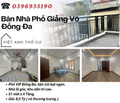 giang vo townhouse for sale_tri cao dan area_corner lot house_51mx4t_price: 8.5 billion, contact: 0396935190.
