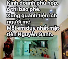 golden house for sale 11.5 billion - 82 m2 - ideal horizontal (#5m). nguyen oanh front house, near binh thanh,