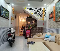 high-hole car home for sale, district 8 - near aeon mall - 62m2 (4x15m) - 3 floors - approximately 8 billion