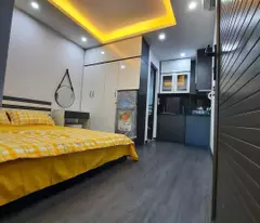 hoang quoc viet house for sale with fast elevator, close to the street, 30m for car, 40m for living and business - 7.4 billion