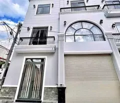 🎉🎉 house for sale: 1 ground floor, 2 floors, 63m2, residential area on motorway (tan phong ward) now tan trieu ward - only 4m5