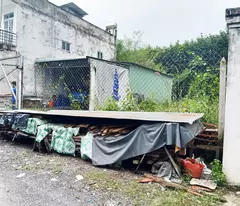 house for sale 1/ street 417 - 590m2 - 14x45 - 300m2 residential - phuoc vinh an commune - cu chi