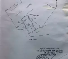 house for sale 2 front front of team cung - district 11 - near blue bird market - price only 7.9 billion