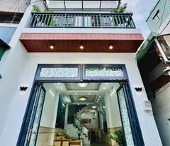 house for sale 55m2 quang ham street p5 go vap, 4 floors, 3 bedrooms, 3 bathrooms, go vap, 5.6 billion tl, pink book