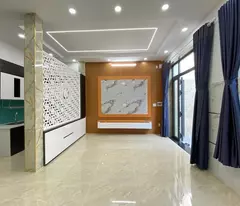 house for sale 6x10 - 3 floors - car alley - price only 5.x billion - right on extended rocket street - binh tan.