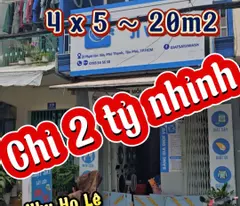 house for sale at 21 pham van xao, phu thanh ward, tan phu district. 4 x 5 area is only 2.5 billion.
