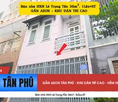 house for sale at le trong tan social house 36m², 2 floors + st - near aeon