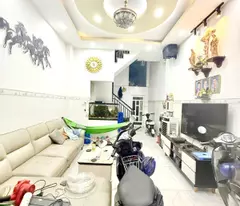 house for sale close to cityland, le van tho go vap, 4 floors, 64m², prosperous future!