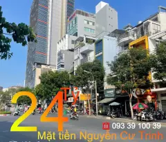 house for sale - district 1 - frontage nguyen cu trinh - area 100m2 - rare, very good investment: 24 billion. contact: 0933910039