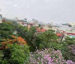 house for sale facing quan nhan lake - pine alley cars and businesses with a variety of red books, 50m x 5 floors