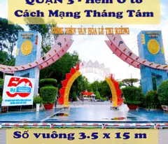 house for sale in cach mang thang tam automobile alley - district 3 - square window 3.5x15m - 3 floors - 8.8 billion