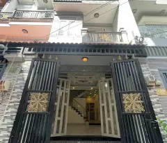 house for sale in car alley, avoiding each other, new saigon residential area, huyen tan phat raft house, 6 to 5
