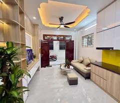 house for sale in dai tu, hoang mai, car, corner lot, fully furnished, usable area 36m2 x 5 floors, 8.3 billion