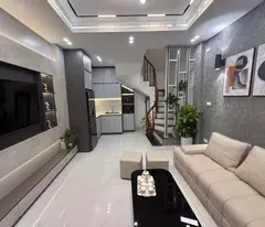 house for sale in duong van be, hai ba trung center, 4 floors fully furnished, 3m from car, 6.2 billion