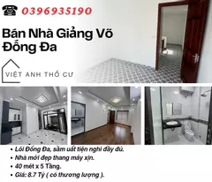 house for sale in giang vo street, beautiful house right away, genuine elevator, 40mx5t, price: 8.7 billion, contact: 0396935190.