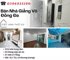 house for sale in giang vo street, five elevator floors, three lofts, 41mx5t, price: 10.1 billion, contact: 0396935190.