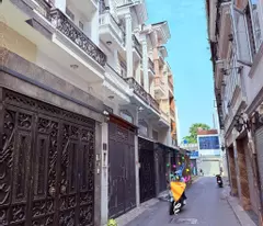house for sale in go vap, le duc tho car alley, 5 beautiful and luxurious floors, full high-end furniture, 8.9 billion tl