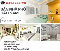 house for sale in hao nam dong da, beautiful house, nice price, 25mx5t, price: 4.7 billion, contact: 0396935190.