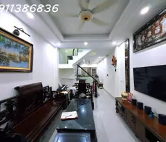 house for sale in hong tien, bo de ward, car-accessible alley, near the park 78m2 x 4 floors, 8 billion