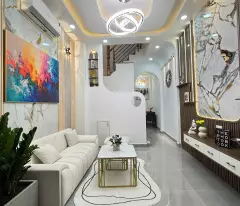 house for sale in no trang long, 3 floors, 3 bedrooms, next to van lang university, 5 billion