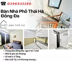 house for sale in thai ha dong da_7 seat car alley_ba thoang corner lot_35mx4t_price: 6.25 billion_contact: 0396935190.