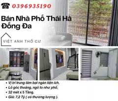 house for sale in thai ha dong da_dong da center_to nhu pho alley_32mx5t_price: 7.2 billion_contact: 0396935190.
