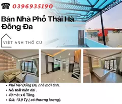 house for sale in thai ha street_new unboxed house_two thoai vinh vien_40mx6t_price: 13.9 billion_contact: 0396935190.