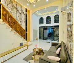 house for sale in thong alley 4m - 3 bedrooms - 4 bathrooms - nguyen van dau, binh thanh - right here