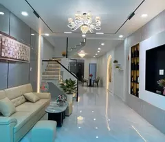 house for sale in ward 12 - district 6 - beautiful house to welcome spring - hxh access to hau giang street - 80m2 - 2 floors - 6.4 billion
