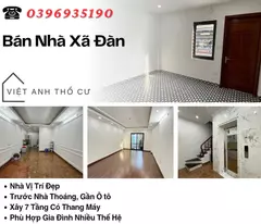 house for sale in xa dan street, 7 floors, near car, open front, price: 13.6 billion, contact: 0396935190.