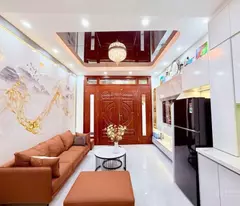 house for sale lai xa - hoai duc - excellent furniture - area 38m2, 5 floors new construction, price 6.2 billion