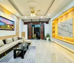 house for sale near emart phan huy ich, 4 floors, 4 bedrooms, only 5 billion