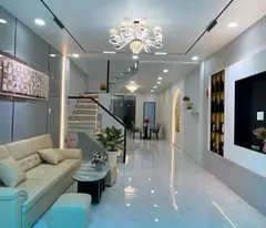 house for sale on hau giang street, ward 12, district 6, 4m clear alley - 80m2 - beautiful new 2 floors - 6.96 billion