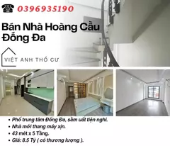house for sale on hoang cau street, beautiful elevator house, ba gac lane, 43mx5t, price: 8.5 billion, contact: 0396935190.