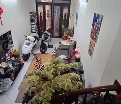 house for sale on le loi ha dong parked car 40m2x3 floors, mt3m price 8.45 billion