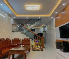 house for sale on street front in district 9, 105m2, 4 floors, 6 bedrooms, 6 bathrooms, pink book. price is only 7.5 billion