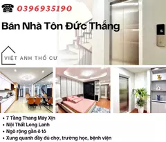 house for sale on ton duc thang street, 40m2 genuine elevator, glittering interior, price: 13.6 billion, contact: 0396935190.