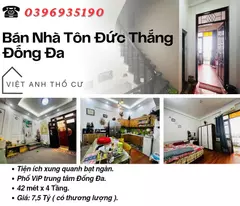 house for sale on ton duc thang street, nice square book, hai thoang corner lot, 42mx4t, price: 7.5 billion, contact: 0396935190.