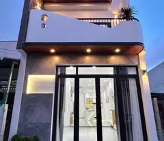 house for sale with 1 ground floor and 1 floor - thu dau mot, price 2.3 billion, separate pink book, loan support, 100% mortgage.