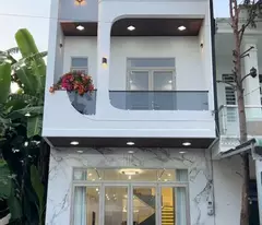 house for sale with 1 ground floor and 2 floors in ho van cong, thu dau mot - motorway - separate pink book - only 3.35 billion