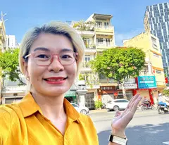 house for sale with 2 front faces on hoang dieu & le quoc hung streets, district 4 - opposite view of dinh le building