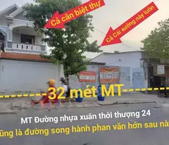 house for sale with 32x44m frontage for 50 billion xuan thoi thuong street 24